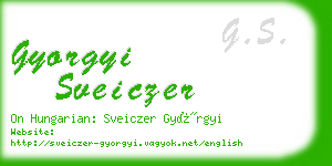 gyorgyi sveiczer business card